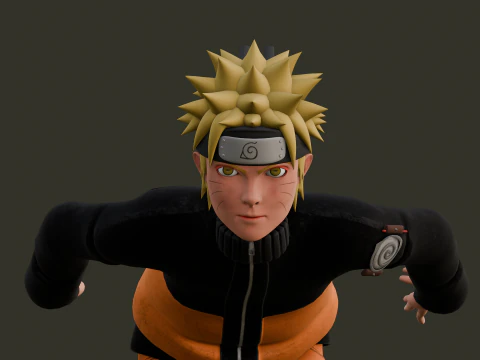 火影忍者动画索具 3D 模型