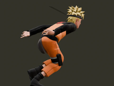 火影忍者动画索具 3D 模型