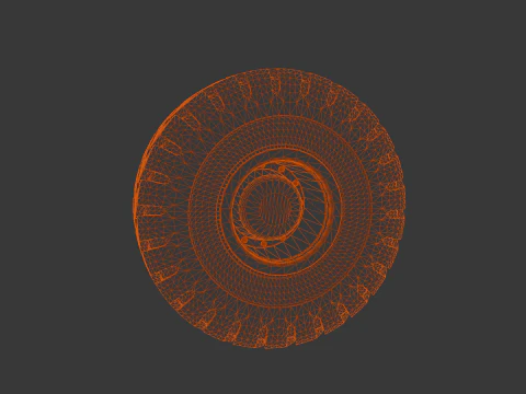 타이어 3D 모델