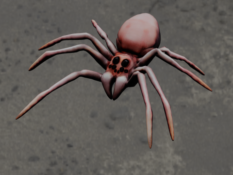Spider Animated 3D Model
