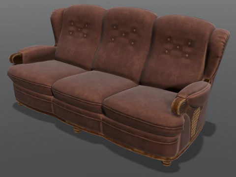 Sof&aacute; Modelo 3D