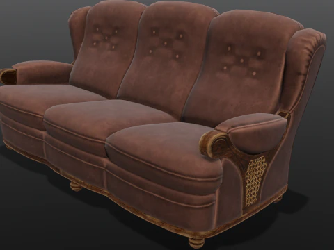 Sof&aacute; Modelo 3D