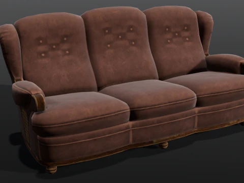 Sof&aacute; Modelo 3D