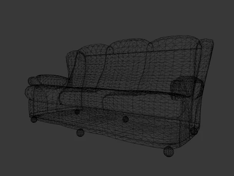 Sof&aacute; Modelo 3D