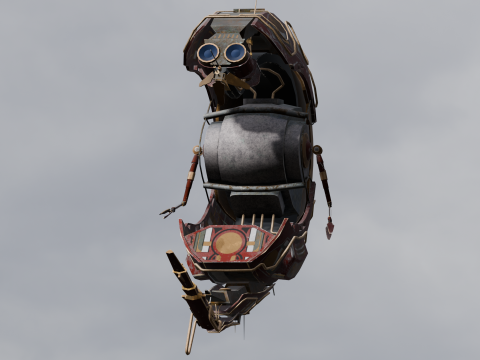 Sci-Fi Animated Shrimp Modelo 3D