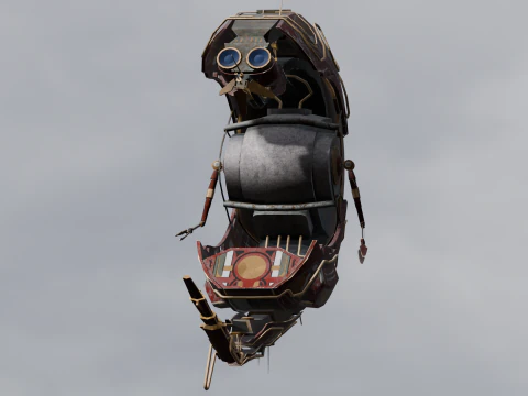 Sci-Fi Animated Shrimp 3D Model