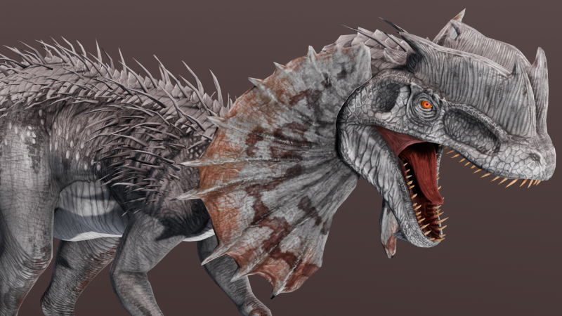 Dino Animated Rigged 3D Модель .c4d .max .obj .3ds .fbx .stl .blend 