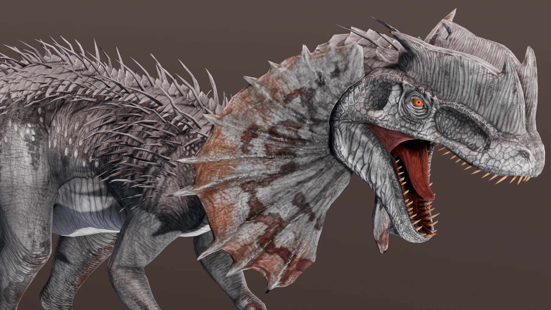Dino Animated Rigged 3D Model .c4d .max .obj .3ds .fbx .stl .blend 