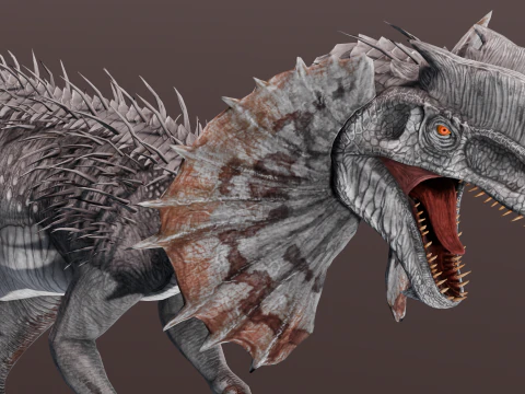 恐龙动画索具 3D 模型