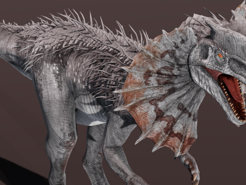 Dino Animated Rigged 3D Модель