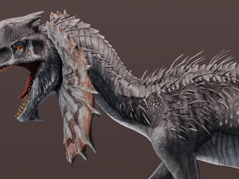 Dino Animated Rigged 3D Model