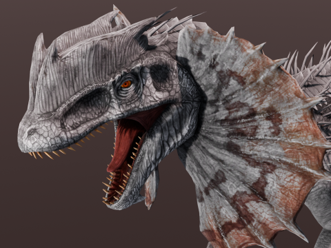 Dino Animated Rigged 3D Модель
