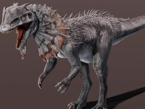 Dino Animated Rigged 3D Model