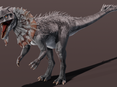 Dino Animated Rigged 3D Модель