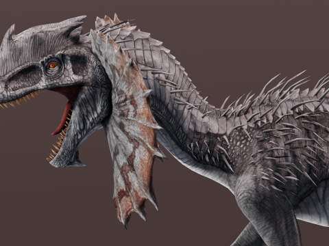 Dino Animated Rigged 3D Модель