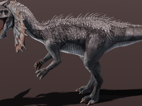 Dino Animated Rigged 3D Модель
