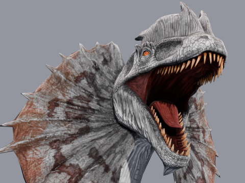 Dino Animated Rigged 3D Модель