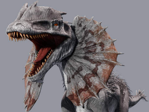 Dino Animated Rigged 3D Модель