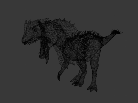 Dino Animated Rigged 3D Модель