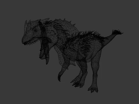Dino Animated Rigged 3D Model