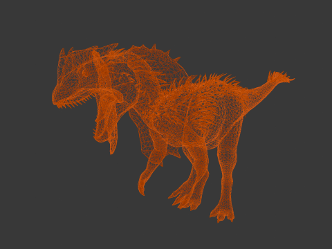 Dino Animated Rigged 3D Модель