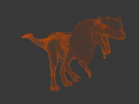 Dino Animated Rigged 3D Модель