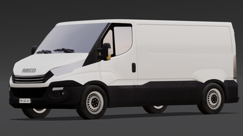 Animated Van 3D मॉडल .c4d .max .obj .3ds .fbx .stl .blend 