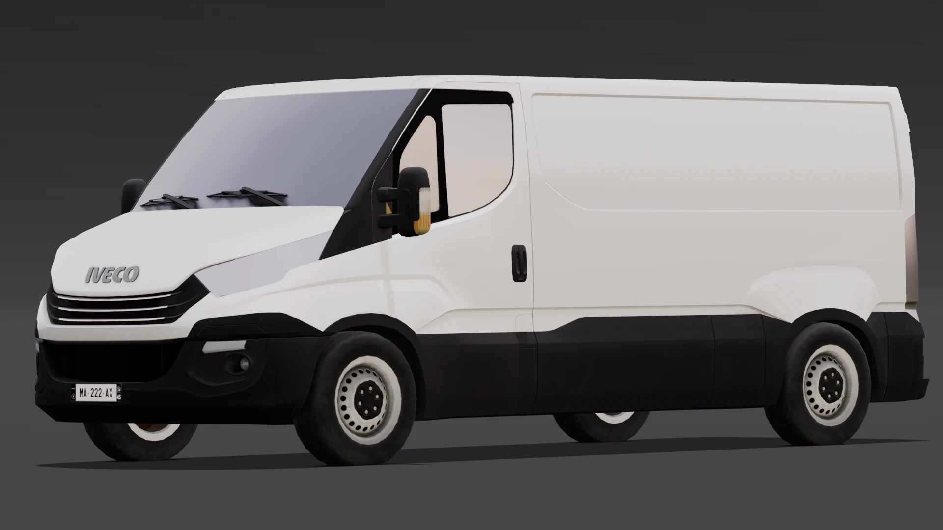 Animated Van 3D Model .c4d .max .obj .3ds .fbx .stl .blend 