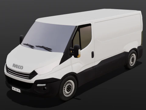 Animated Van 3D Model