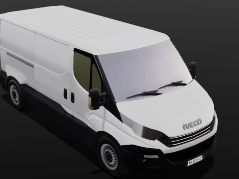 Animated Van 3D Model
