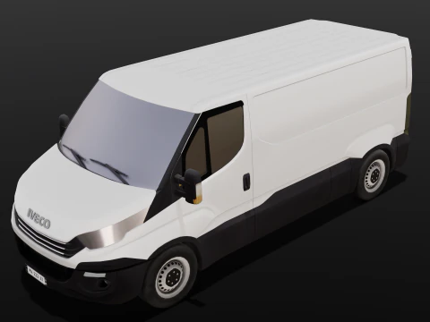 Animated Van 3D Model
