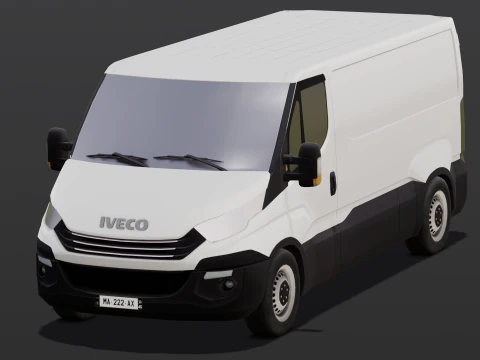 Animated Van 3D Model