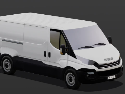 Animated Van 3D Model