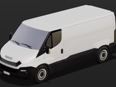 Animated Van 3D Model
