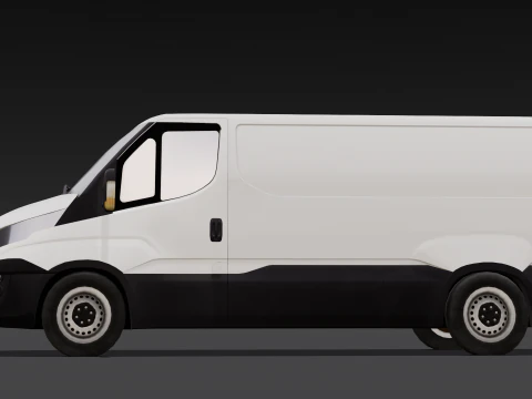 Animated Van 3D Model