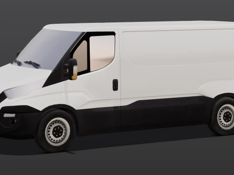 Animated Van 3D Model