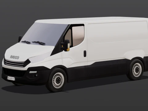 Animated Van 3D Model