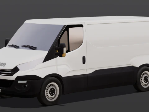 Animated Van 3D Model