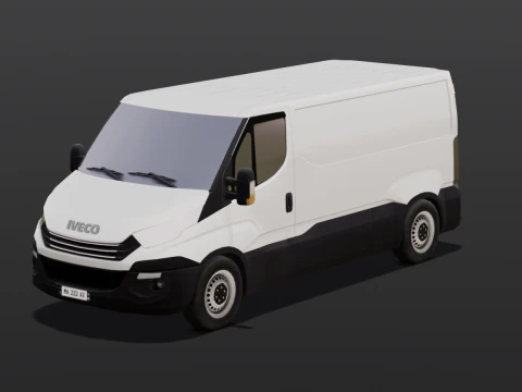 Animated Van 3D Model
