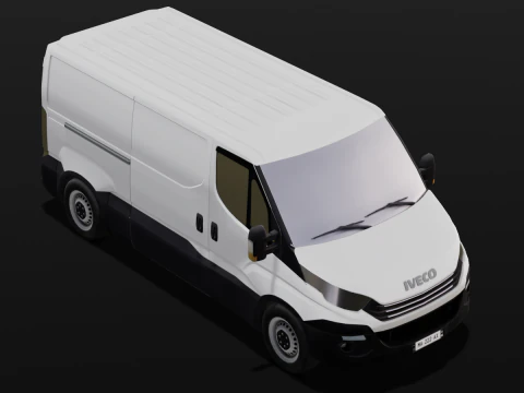 Animated Van 3D Model