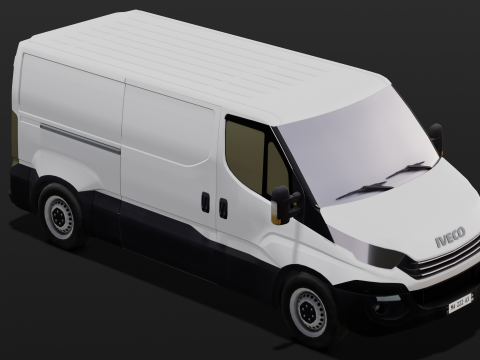 Animated Van 3D मॉडल