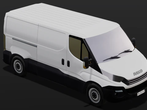 Animated Van 3D Model