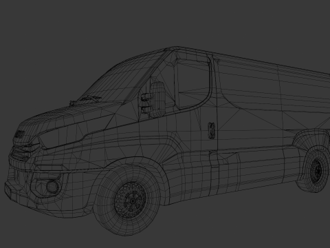 Animated Van 3D मॉडल