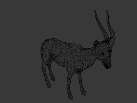 Goat Animated 3D Model