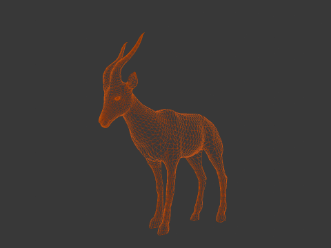Goat Animated Modello 3D