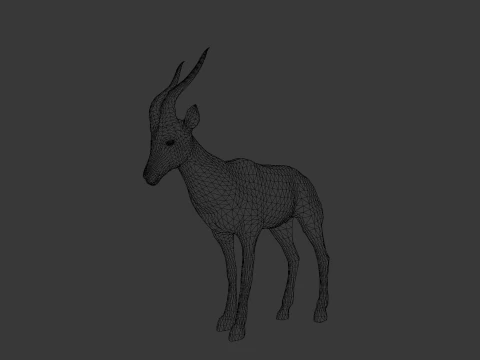 Goat Animated 3D Model