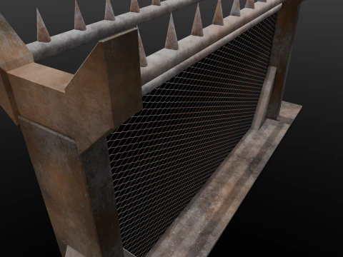 Żelazny płot Model 3D