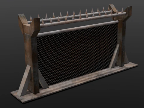 Iron Fence 3D Model