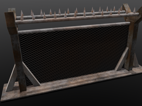 Iron Fence Modelo 3D