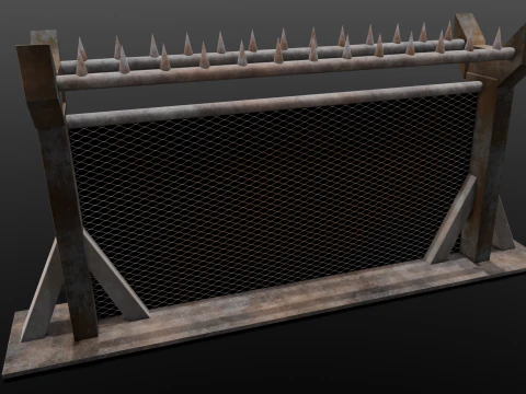 Iron Fence 3D Model